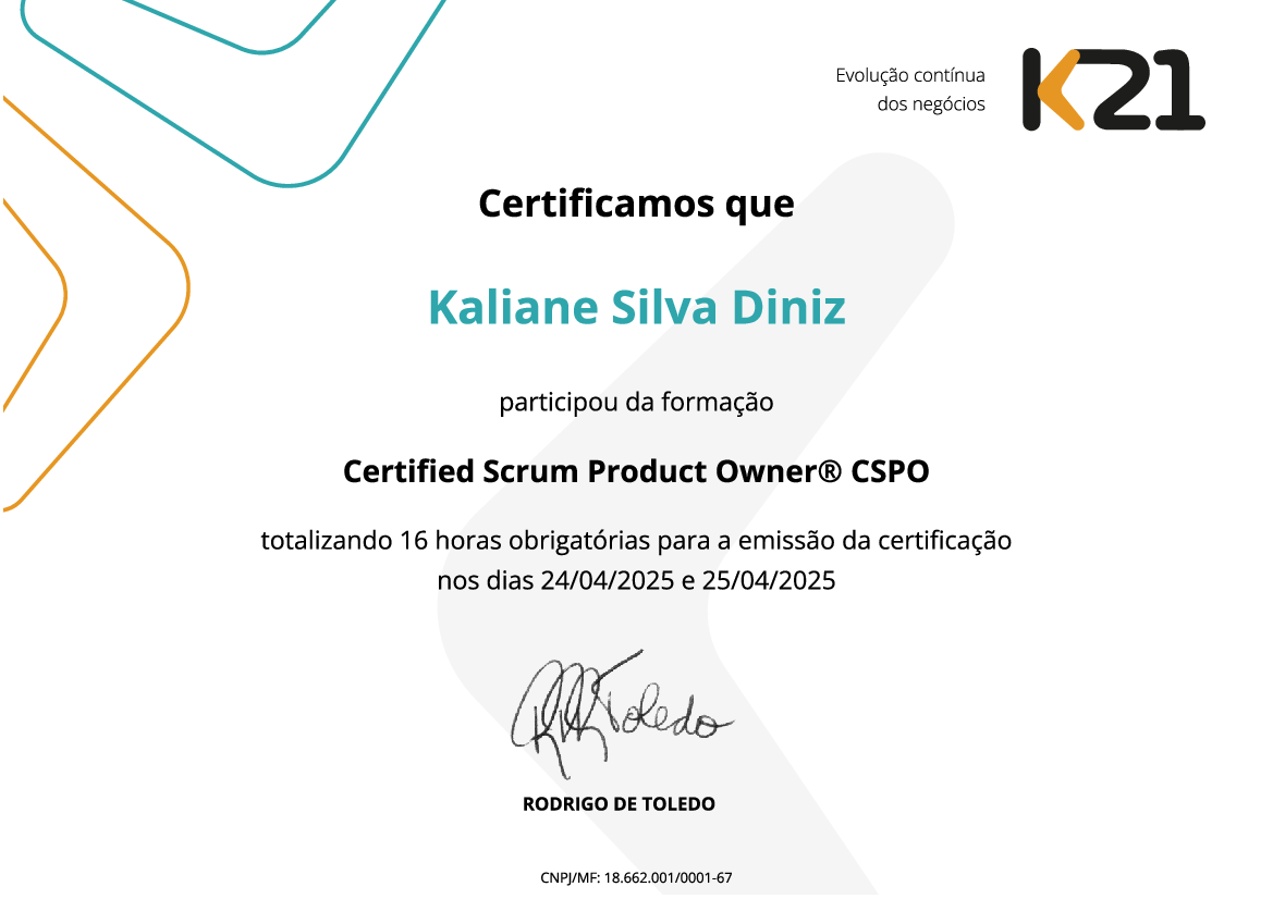 Certificado K21